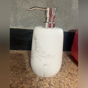 White Marble Ceramic Hand Soap Dispenser